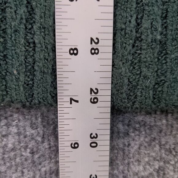 Express Tricot Turtleneck Sweater Womens Size L Green Ribbed Pullover - Picture 5 of 11